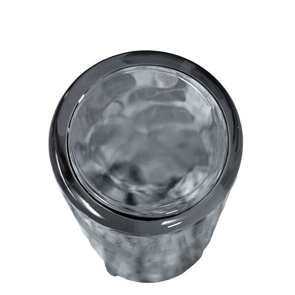 6 Vintage Clear Frosted White Apple Glass Water Juice Cups Tumblers 10 Oz - Picture 4 of 7